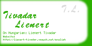 tivadar lienert business card